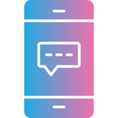 Sohbet simgesinin vektör illüstrasyonu