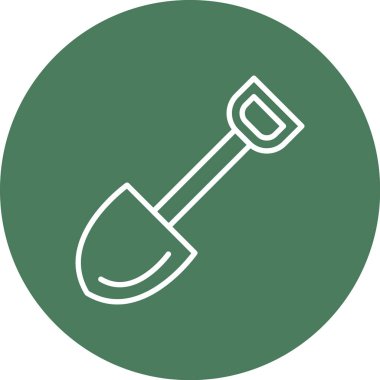 Kürek simgesinin vektör illüstrasyonu