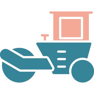 Bir kamyon simgesinin vektör çizimi