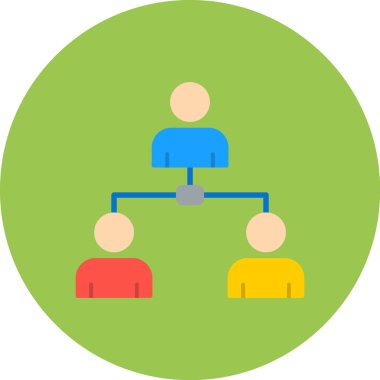 Takım çalışması simgesi vektör illüstrasyonu