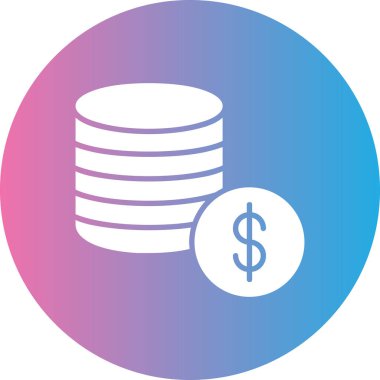 Bozuk para. Web simgesi basit illüstrasyon