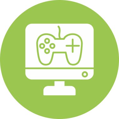 Oyun. Web simgesi basit illüstrasyon