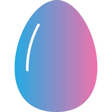 Paskalya yumurtası simgesinin vektör çizimi