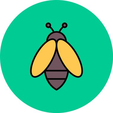 böcek simge vektör çizim