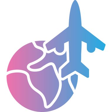 Uçak. Web simgesi basit illüstrasyon