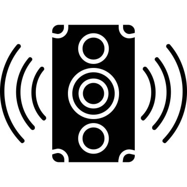 Konuşmacı. Web simgesi basit tasarım