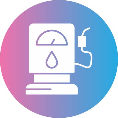 Benzin pompası. Basit illüstrasyon