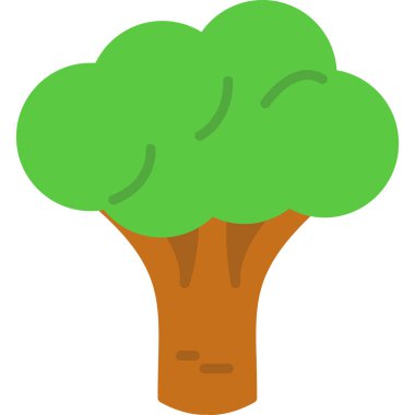 Ağaç simgesi. vektör illüstrasyonu