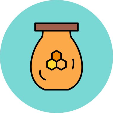 Tatlım. Web simgesi basit illüstrasyon