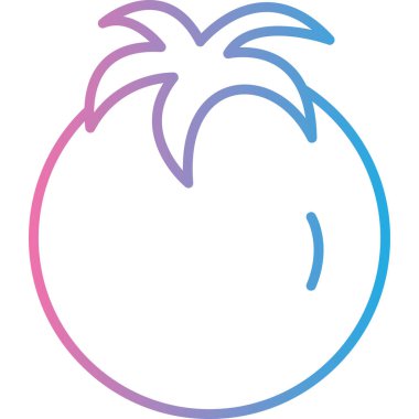 ananas modern simgesi, illüstrasyon