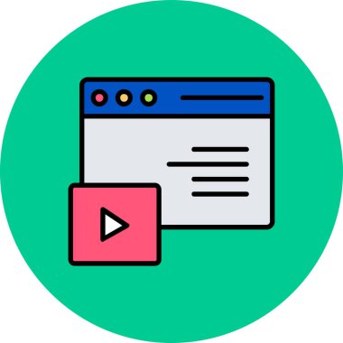 seo modern simgesinin vektör illüstrasyonu