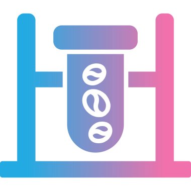 Bir test simgesinin vektör illüstrasyonu