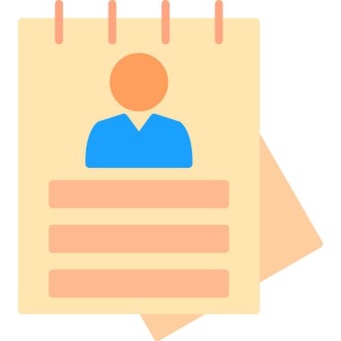 iş kağıt belgesi simgesi düz biçimli