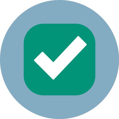 İşaretleme simgesi vektör illüstrasyonunu kontrol et