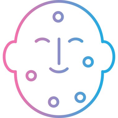 Yüz simgesi vektör illüstrasyonu