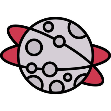 uydu simgesi. Web için uydu vektör simgesinin özet çizimi