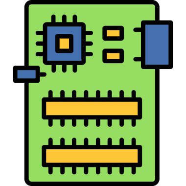 CPU kutsal kişilerin resmi, vektör çizim