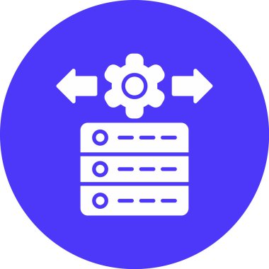 Veri. Web simgesi basit illüstrasyon