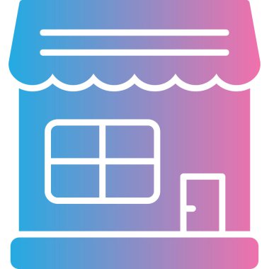 dükkan simgesi vektör illüstrasyonu