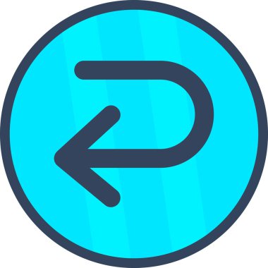 Mavi ok simgesinin vektör illüstrasyonu