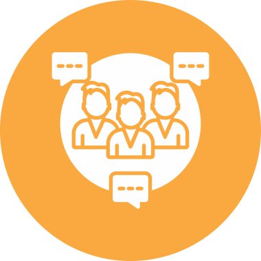 Sohbet ikonu. vektör illüstrasyonu