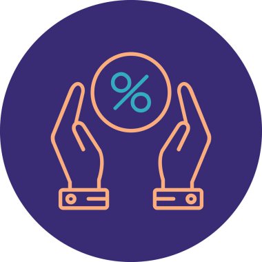 indirimli indirim simgesi