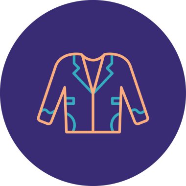 Ceket. Web simgesi basit illüstrasyon