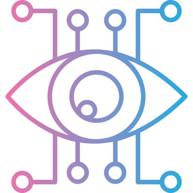 Göz simgesi vektör illüstrasyonu