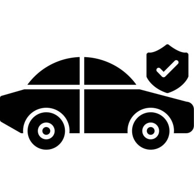 Araba sigortası simgesi ana hatlarıyla