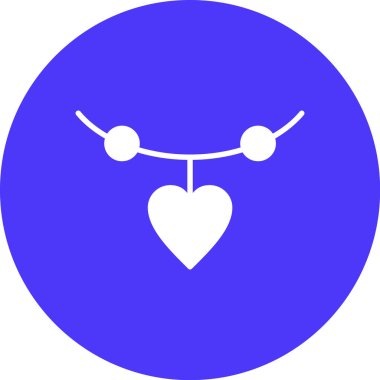 Bir kalp simgesinin vektör illüstrasyonu