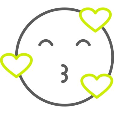 yüz simgesi, vektör illüstrasyonu basit tasarım