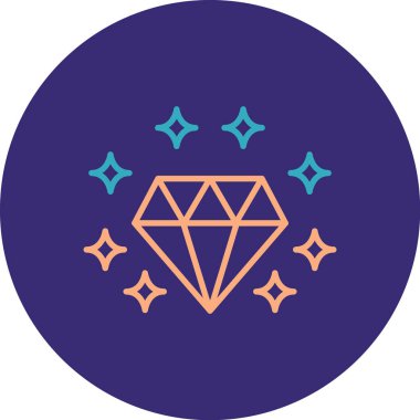 Elmas web simgesi, vektör çizim