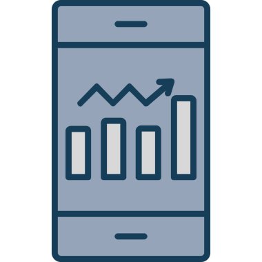 Smartphone ile grafik simgesi