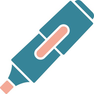 Kalem. Web simgesi basit illüstrasyon