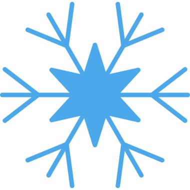 kar Tanesi simgesi vektör çizimi