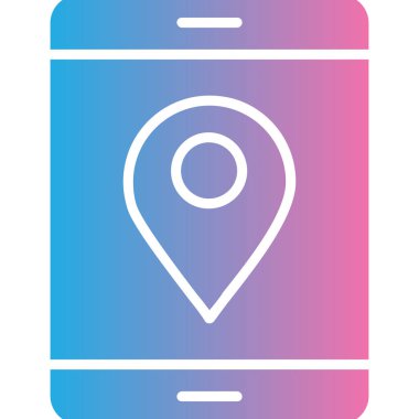 harita konumu vektörü modern simge