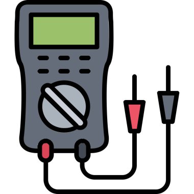 elektrik metre simgesi, vektör tasarımı