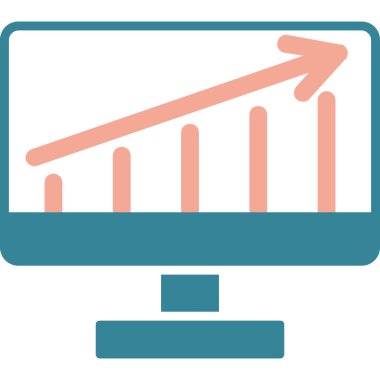 grafik ikonu vektör illüstrasyonu