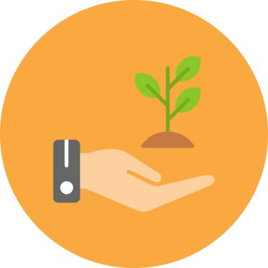 bitki el vektör simgesi