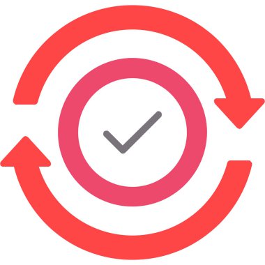 Saat. Web simgesi basit illüstrasyon