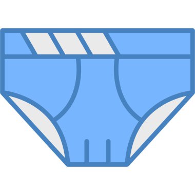 iç çamaşırı vektör illüstrasyonu, satır simgesi biçimi