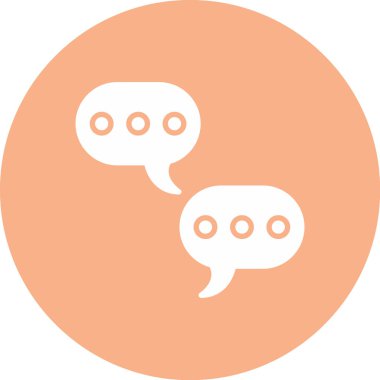 Konuş. Web simgesi basit illüstrasyon