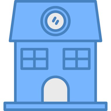 Ev. Web simgesi basit illüstrasyon