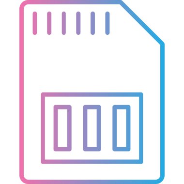 Bir dizin simgesinin vektör illüstrasyonu