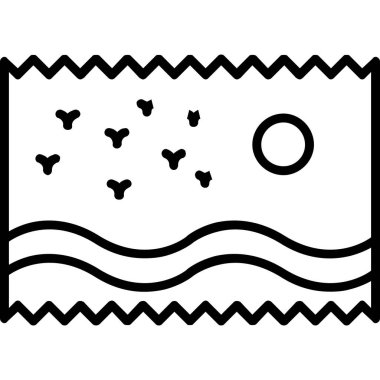 Balık. Web simgesi basit illüstrasyon