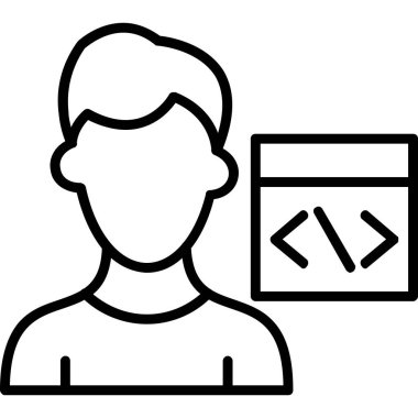 Taslak biçiminde kodlayıcı geliştirici simgesi