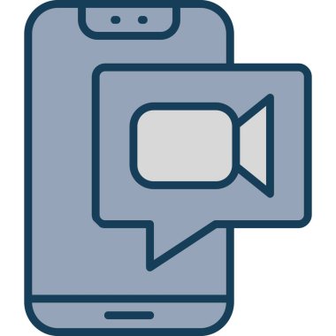 Konuş. Web simgesi basit illüstrasyon