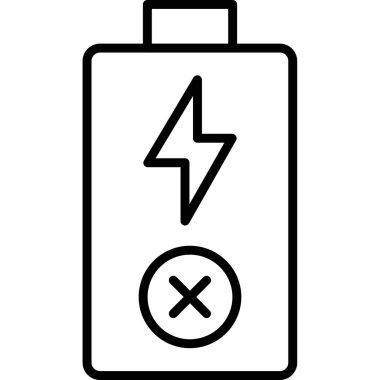 pil simgesi, vektör illüstrasyonu