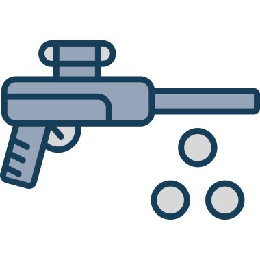 Silah. Web simgesi basit illüstrasyon