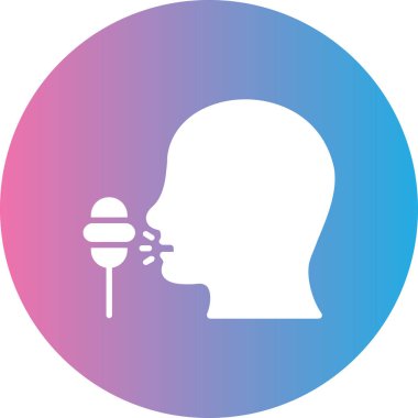 Konuşma balonu simgesinin illüstrasyon tasarımı